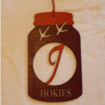 Va Tech Maroon Mason Jar